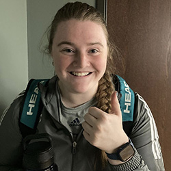 Me before my last college match.